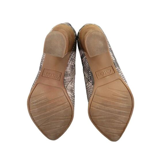 Carlos Santana Shoes Womens 8.5 Booties Fashion Block Heel Snake Print Point Toe - Picture 11 of 13